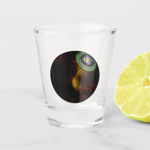 A Shot Bol de pelouse de feu jaune, Verre de tir