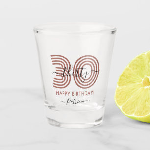 A Shot Brown verre de tir pour le 30e anniversaire