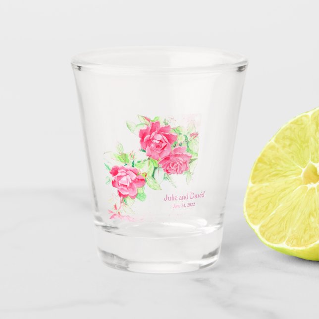 A Shot Café Roses en verre (Devant)
