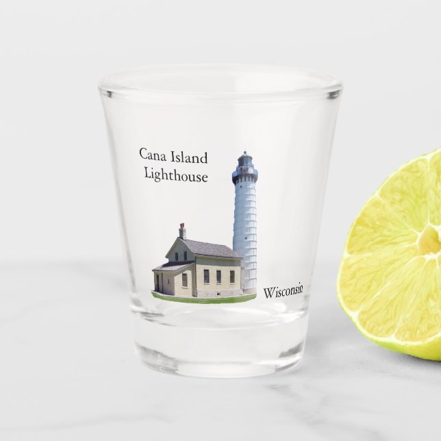 A Shot Cana Island Lighthouse verre abattu (Devant)
