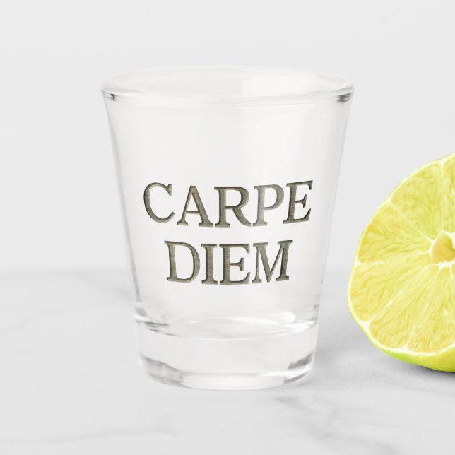 A Shot Carpe Diem Pierre verre tourné (Devant)
