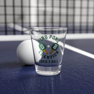 A Shot Champion Ping Pong de verre de tir personnalisé