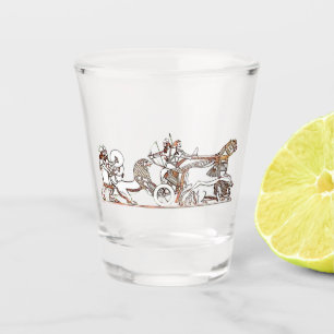 A Shot Chasseurs de lions Verre de tir