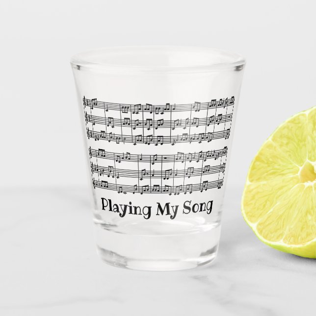 A Shot Conception de partition musicale Verre de tir (Devant)