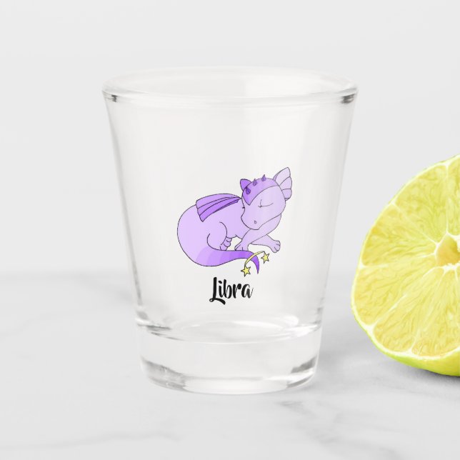 A Shot Cute Libra Dragon conception verre de plan zodiaqu (Devant)
