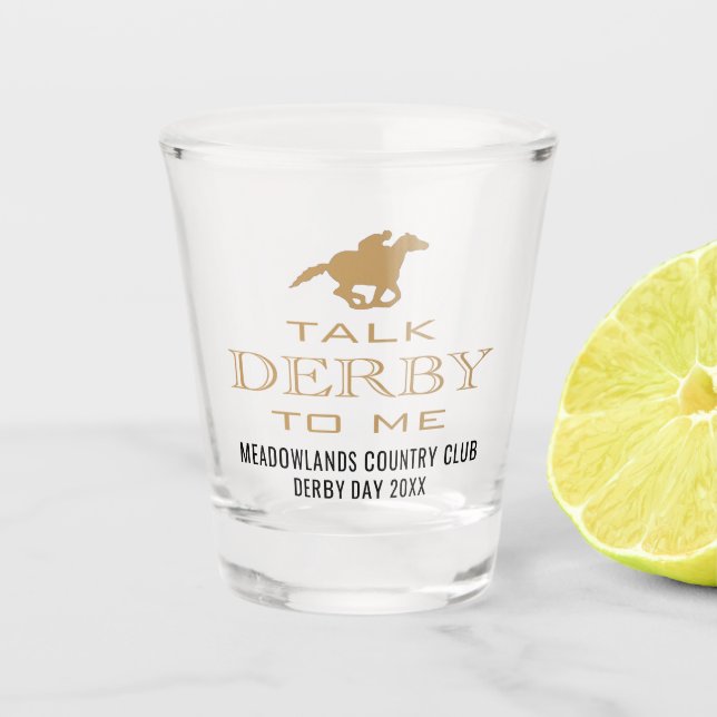 A Shot Derby Day Horserace | Parlez Derby à moi verre de  (Devant)