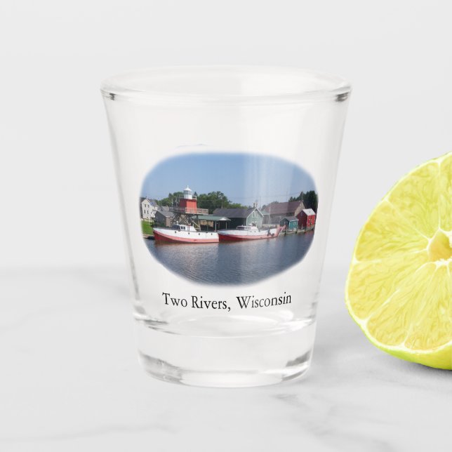 A Shot Deux fleuves, verre tiré du Wisconsin (Devant)