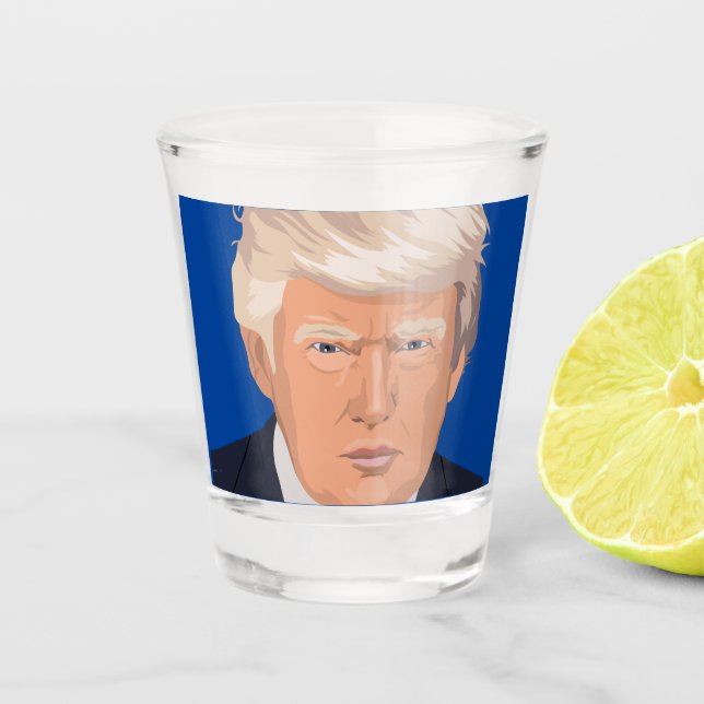 A SHOT DONALD TRUMP TIRE VERRE (Devant)