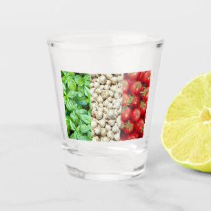 A Shot Drapeau alimentaire italien Verre de tir