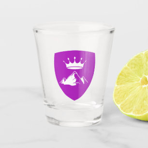 A Shot Drapeau en pierre de coeur - Verre de tir