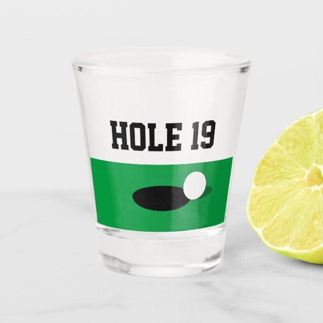 A Shot Drôle balle de golf cadeau en verre tourné pour le (Devant)