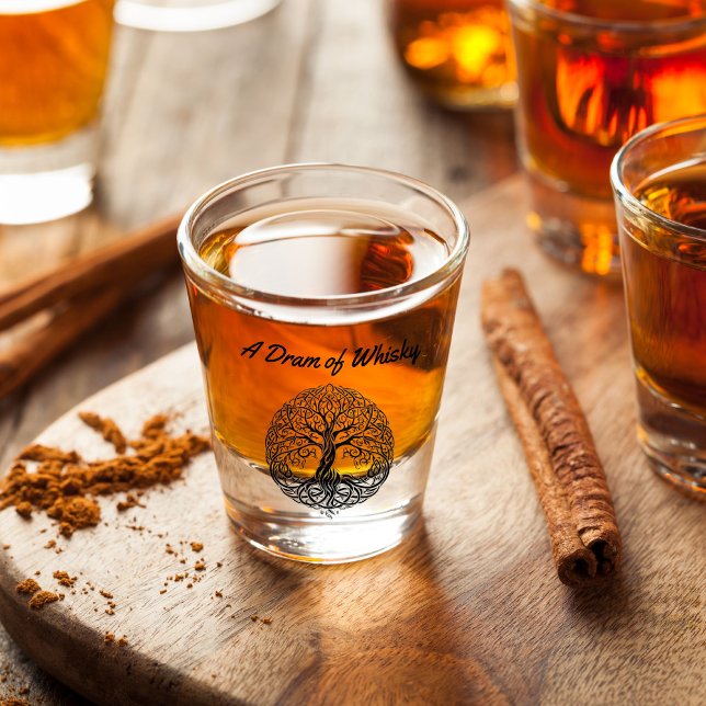 A Shot Ecosse Arbre de Vie Verre Tiré (Créateur téléchargé)