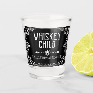A Shot ENFANT de WHISKEY - verre à liqueur vintage