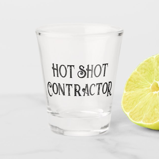 A Shot Entrepreneur à chaud | Drôle Verre cadeau (Devant)