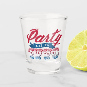A Shot Fête comme c'est 1776 4 juillet verre de tir