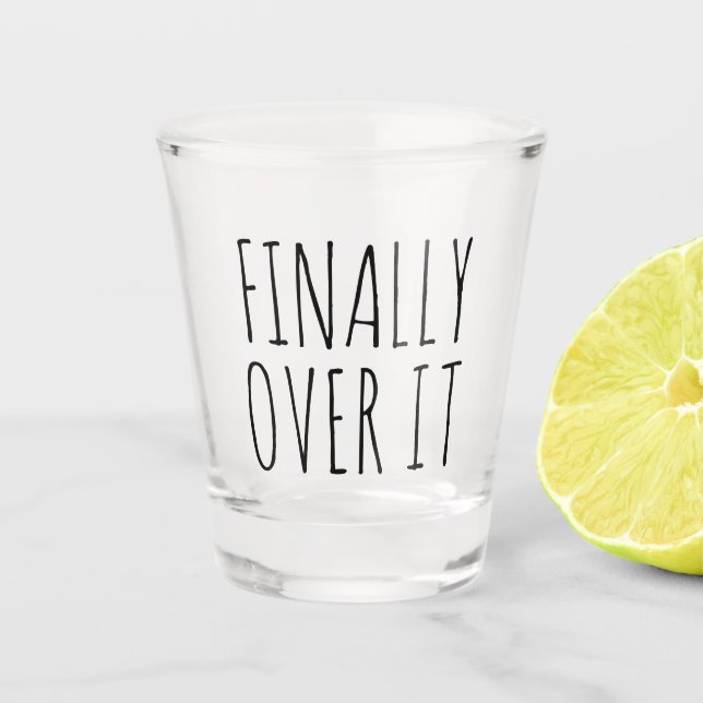 A Shot Finalement Sur Il Drôle Cadeau Tourné Verre (Devant)