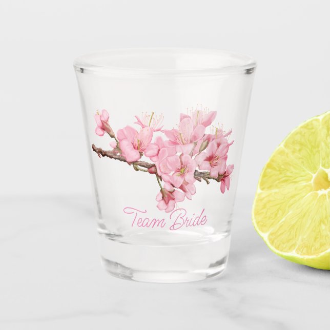 A Shot Fleurs de cerisiers Verre de tir (Devant)