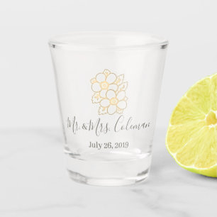A Shot Floral classique - verre à liqueur fait sur