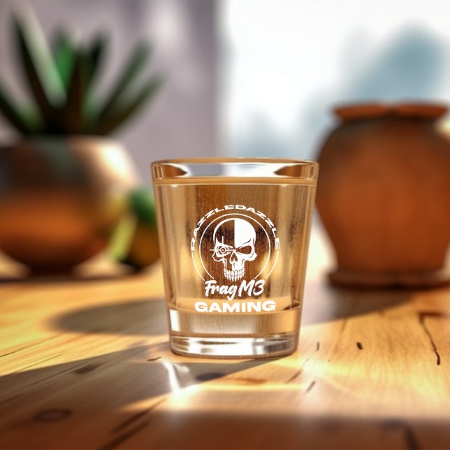 A Shot FragM3 Gaming RazzleDazzle verre de tir en blanc (Créateur téléchargé)