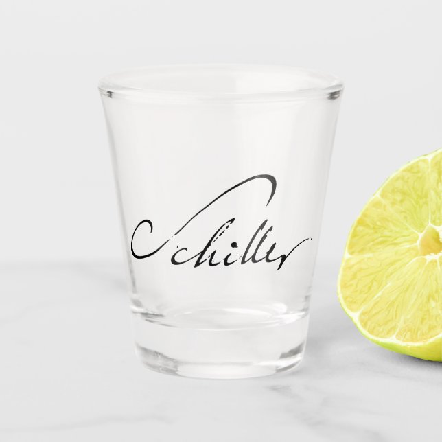 A Shot Friedrich Schiller en verre (Devant)