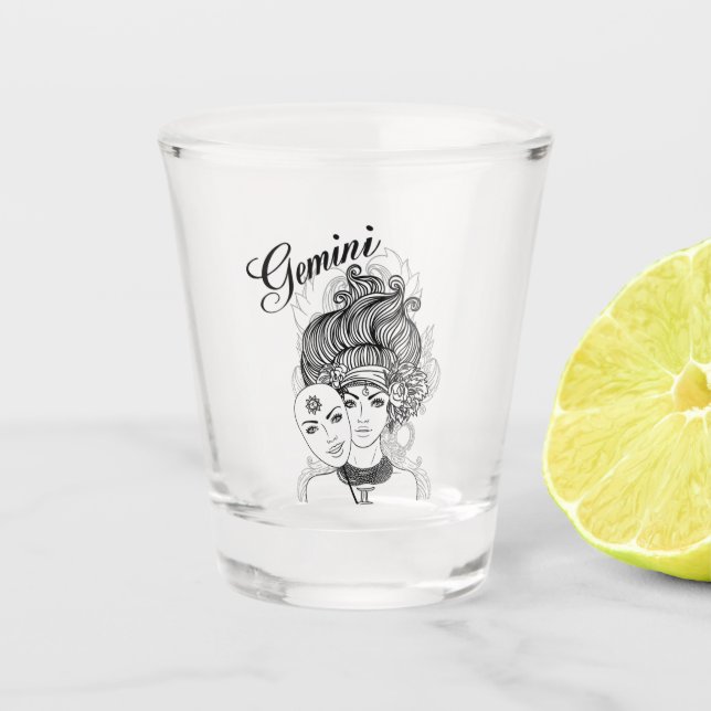A Shot Gemini Masqué Lady Zodiac Verre (Devant)
