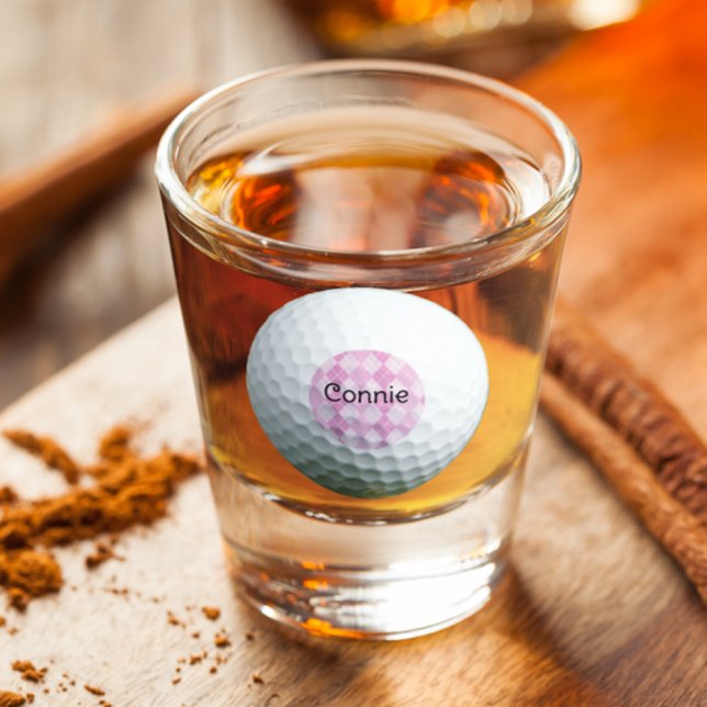 A Shot Golf Jacquard rose Verre de tir personnalisé (Créateur téléchargé)