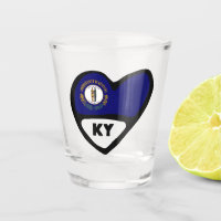 Kentucky, Drapeau D'Etat De KY En Verre De Tir Du