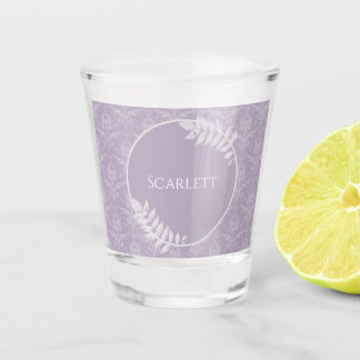 A Shot Lavande Elegant Damas Personnalisé Verre de tir