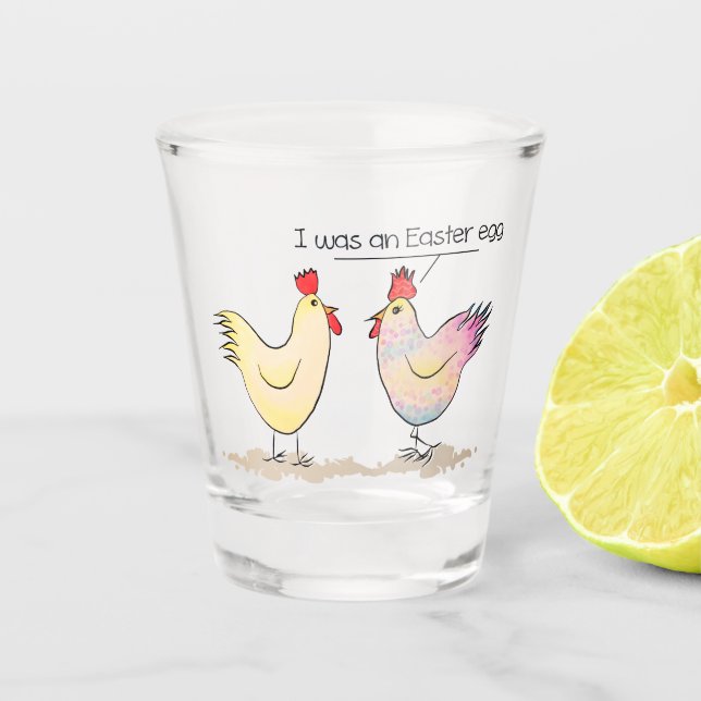 A Shot Le poulet amusant était un verre de Pâques (Devant)