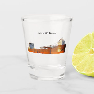A Shot Mark W. Barker en verre photo