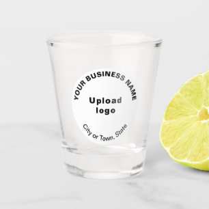 A Shot Marque blanche ronde d'affaires sur verre de tir