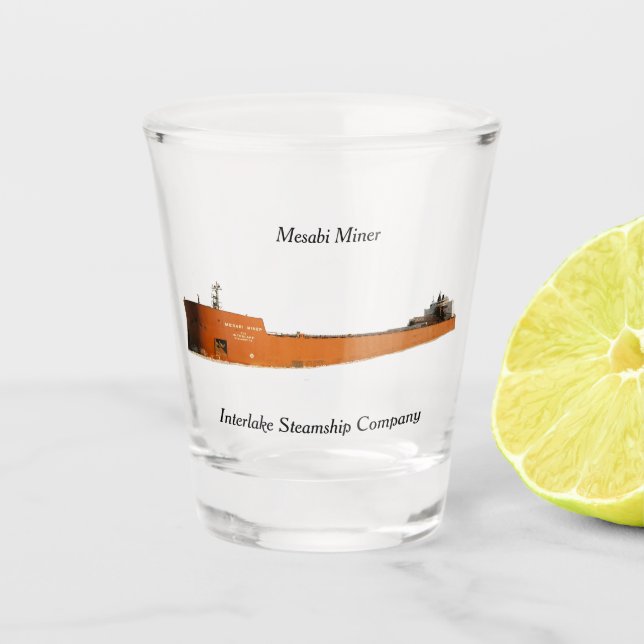 A Shot Mesabi Miner verre abattu (Devant)