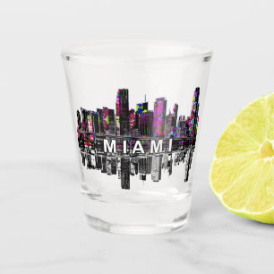 A Shot Miami, Floride en graffiti Tiré verre