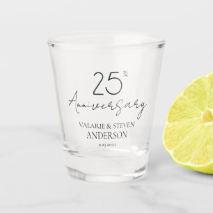 A Shot Minimal 25 l'Anniversaire Keepsaké verre de tir
