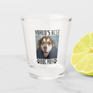 A Shot Monde Meilleur Chien maman Tir verre