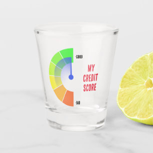 A Shot NOUVEAUTÉ ! Verre de tir Mon score de crédit - Tai
