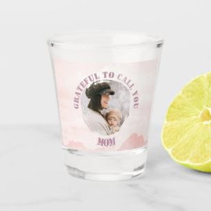 A Shot Pastel rose personnalisé verre de tir pour maman
