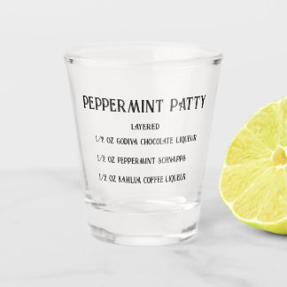 A Shot Pepperment Patty nouveauté verre abattu