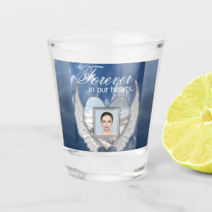 A Shot Photo Mémorial Ange ailes en verre