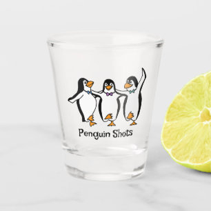 A Shot Pingouins de danse Design Verre de tir