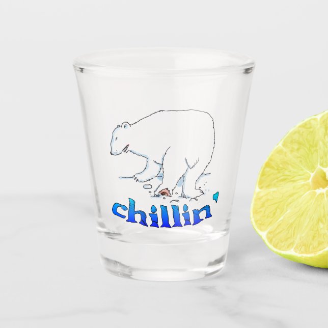 A Shot Polaire Ours Chill verre transparent (Devant)