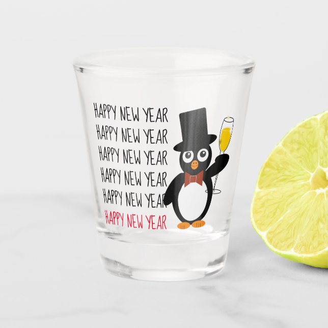 A Shot Salutations À La Verre De Tir De Nouvel An (Devant)