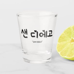 A Shot San Diego 샌 디 에 고 en verre de la SOJU cor