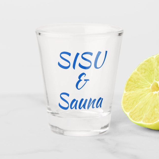 A Shot SISU & Sauna - Verre de tir finlandais (série de 2 (Devant)