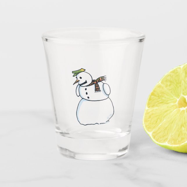 A Shot Snowman verre transparent (Devant)