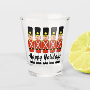 A Shot Soldats de Noël en verre