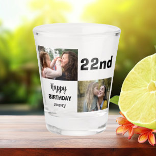 A Shot Texte avec photo Anniversaire de verre