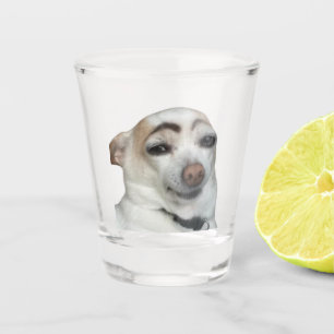 A Shot Tir de verre Eyebrow Dog mème