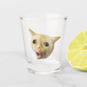 A Shot Tirer du verre toussant mème de chat