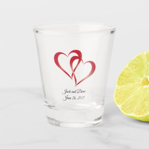 A Shot Verre à deux coeurs